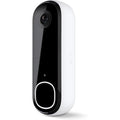 Arlo Video Doorbell 2K | 2nd Gen | Wire-Free/Wired Option, 2-Way Audio, Night Vision, Head to Toe Video View, Integrated Siren | Live Stream | Real Time Notifications |180 Deg Wide View, White