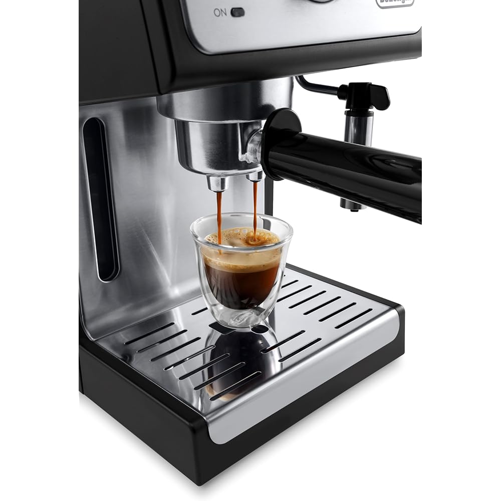 De'Longhi 15-Bar Pump Espresso Machine with Milk Frother &amp; Temperature Control Compact Barista Coffee Maker Kit for Espresso, Latte, Cappuccino &amp; Iced Coffee, Easy to Clean Design