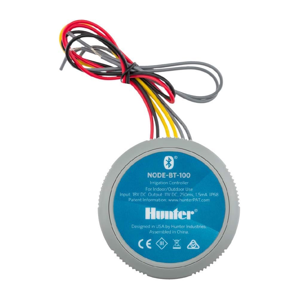 Hunter Company Node-BT Battery Operated 1-Station Bluetooth Irrigation Controller (DC Solenoid Not Included)