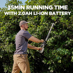 Litheli 20V Cordless Hedge Trimmer 20" (0.8" Cut), Handheld Shrub/Bush Trimmer, Lightweight Shrub/Bush Trimmer for Thick Branches, Yard, Garden (2.0Ah Battery Incl.)