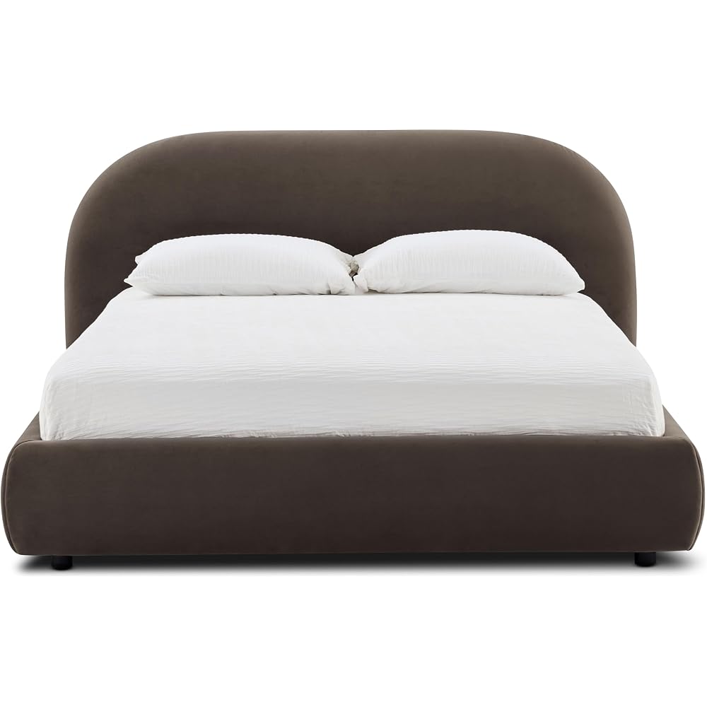 Genoa King Size Bed – Modern King Bed Frame with Upholstered Headboard, Contemporary Bedroom Furniture, Premium Construction, and Timeless Design