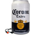 Corona 8 Can Portable Mini Fridge w/ 12V DC and 110V AC Cords, 5.4L (5.7 qt) Beer Can Shaped Personal Cooler, White, Travel Fridge for Beer, Snacks, Lunch, Drinks, Home, Office, Bar, Dorm, RV