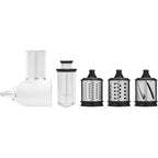 KitchenAid KGM All Metal Grain Mill Attachment &amp; Fresh Prep Slicer/Shredder Attachment, White