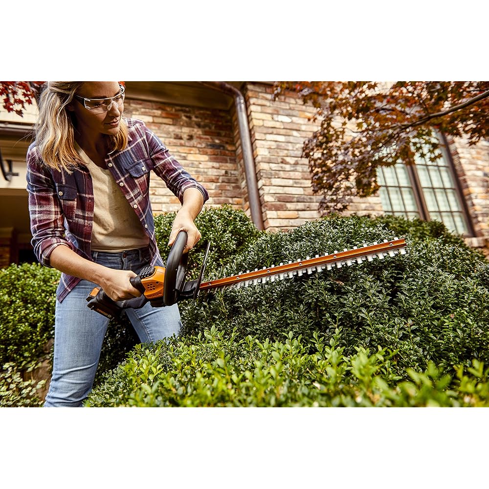 WORX WG261 22" 20V Cordless Hedge Trimmer, Battery &amp; Charger Included
