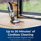 Bissell CrossWave X7 Cordless Pet Pro Multi-Surface Wet Dry Vacuum with WiFi Connectivity, 3279, Violet
