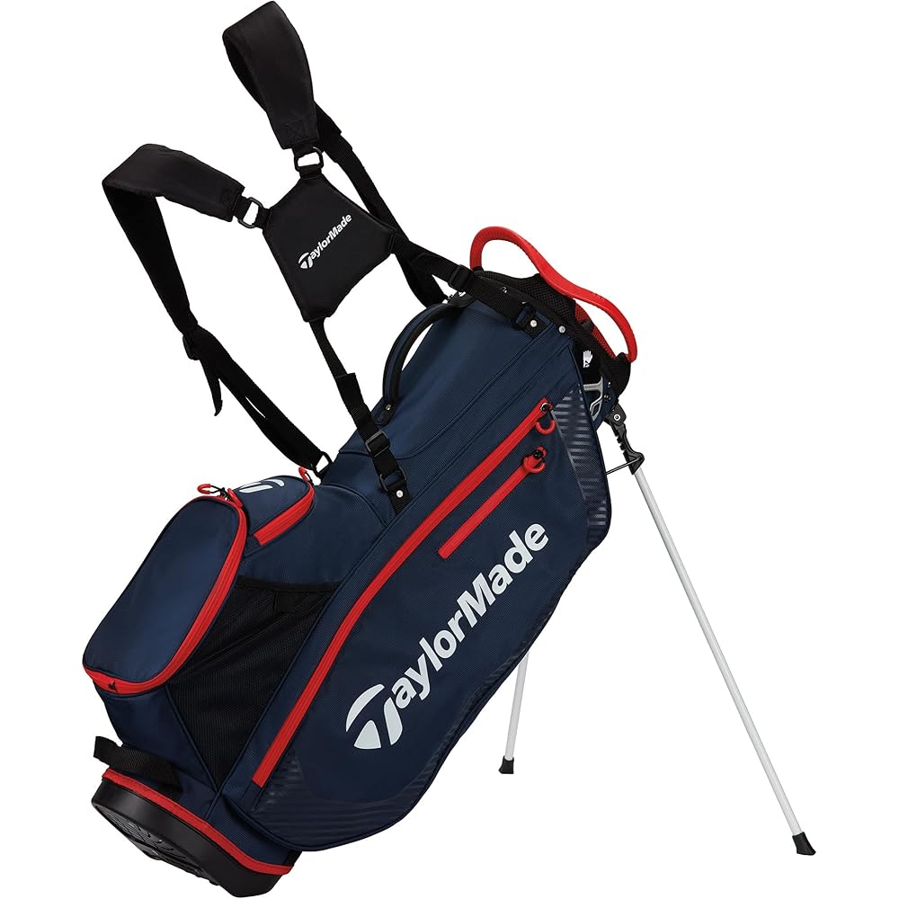 TaylorMade Golf PRO Stand Bag Navy/RED