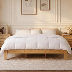 Mikor King Japanese Joinery Bed Frame, Solid Wood, No-Tool Setup