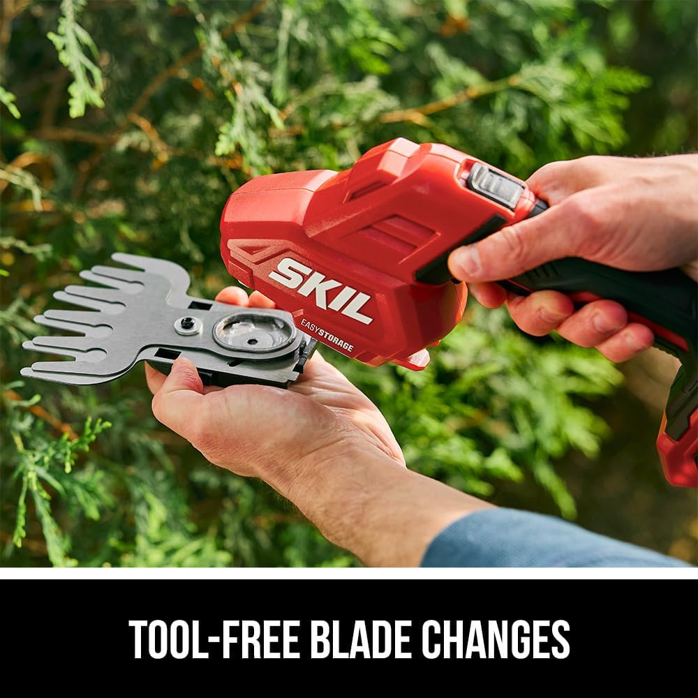 SKIL PWR CORE 20 20V Shear &amp; Shrub 2-in-1 Kit Including 2.0Ah Battery and ChargerGH1000B-11