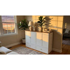 Queen Murphy Bed with Charging Station, Cabinet Beds with Storage