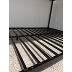 Metal Bunk Bed, Full Over Full Bunk Beds with Removable Wide Ladder and Full-Length Guardrails, Low Bunk Bed Frame with Mute Design for Undisturbed Sleep for Adults, Kids and Young Teens