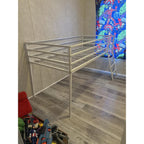 Loft Bed Twin Size with Stairs and Guard, White