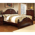 BED Poster bed, Box Spring Required, King, Cherry
