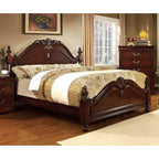 BED Poster bed, Box Spring Required, King, Cherry