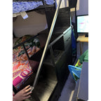 Bunk Bed Full Over Full with Stairs, Storage Drawers and LED Lights