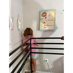 Loft Bed Twin Size with Stairs and Guard, White