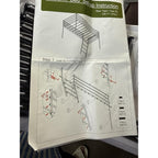 Loft Bed Twin Size with Stairs and Guard, White