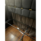 King Size Bed Frame with 3 Storage Drawers and RGB LED Lights