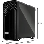 Fractal Design Torrent Black E-ATX Tempered Glass Window High-Airflow Mid Tower Computer Case