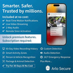Arlo Pro 5S XL Spotlight Security Camera 2K HDR | Indoor/Outdoor | Band Wi-Fi Connects to Strongest Network | Longer Battery Life, 12X Zoom, Color Night Vision, 2-Way Audio White, 3 Pack