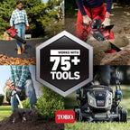 Toro Flex Force Power System 60 Volt Max Lithium Ion Brushless Cordless with Electric String Trimmer and Brushless Motor for String Trimmers, Black
