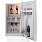 Coors Light Refrigerator Mini Fridge For Kitchen, Bedroom, Office, Dorms, Cuarto, Cool Storage For Wine, Drink, Beverages, Compact Free Standing, Neveras Pequeñpara, 3.2 Cubic Feet Capacity, White