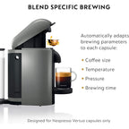 Breville Nespresso VertuoPlus Coffee and Espresso Machine by Breville,8 ounce,Grey