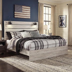 King Bed Frame, Cambeck Farmhouse Whitewash