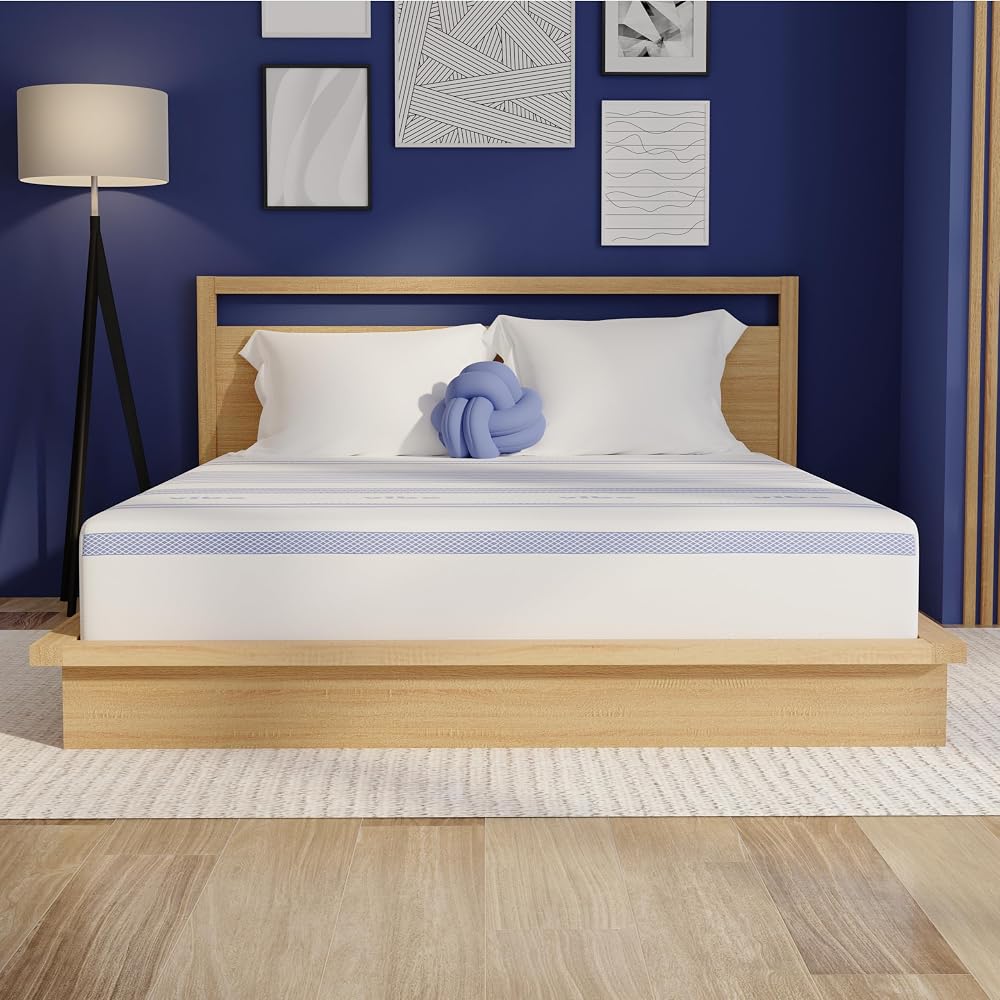 Gel Memory Foam 10 Inch Mattress - Bed-in-a-Box - Twin XL Size - Pressure Relief - Certi-PUR Certified