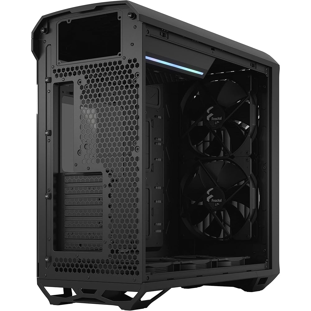Fractal Design Torrent Black E-ATX Tempered Glass Window High-Airflow Mid Tower Computer Case