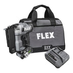 FLEX 24V Brushless 23Ga Pin Nailer Kit with 2.5Ah Lithium Battery and 160W Fast Charger FS4341-1A