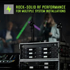 Shure GLXD14R+/MX53 Dual Band Pro Digital Wireless Microphone System 12-Hour Battery Life, 100 ft Range | MX153 Headset Mic, Single Channel Rack Mount Receiver (GLXD14R+/MX53-Z3)