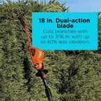 BLACK+DECKER 20V MAX Cordless Pole Hedge Trimmer, 18-Inch (LPHT120)