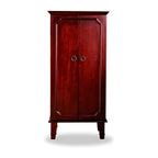 Hives and Honey Casey Fully Locking Jewelry Armoire – Wood Cabinet with Mirror, 7 Storage Drawers, Necklace Hooks, Anti-Tarnish Lining, Divided Compartments – Cherry