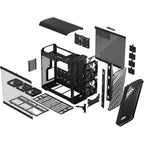 Fractal Design Torrent Black E-ATX Tempered Glass Window High-Airflow Mid Tower Computer Case