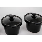 CULINARY CHEF SC3105-SS, Slow Cooker, Buffet Server 3 Pot, Food Warmer Stainless