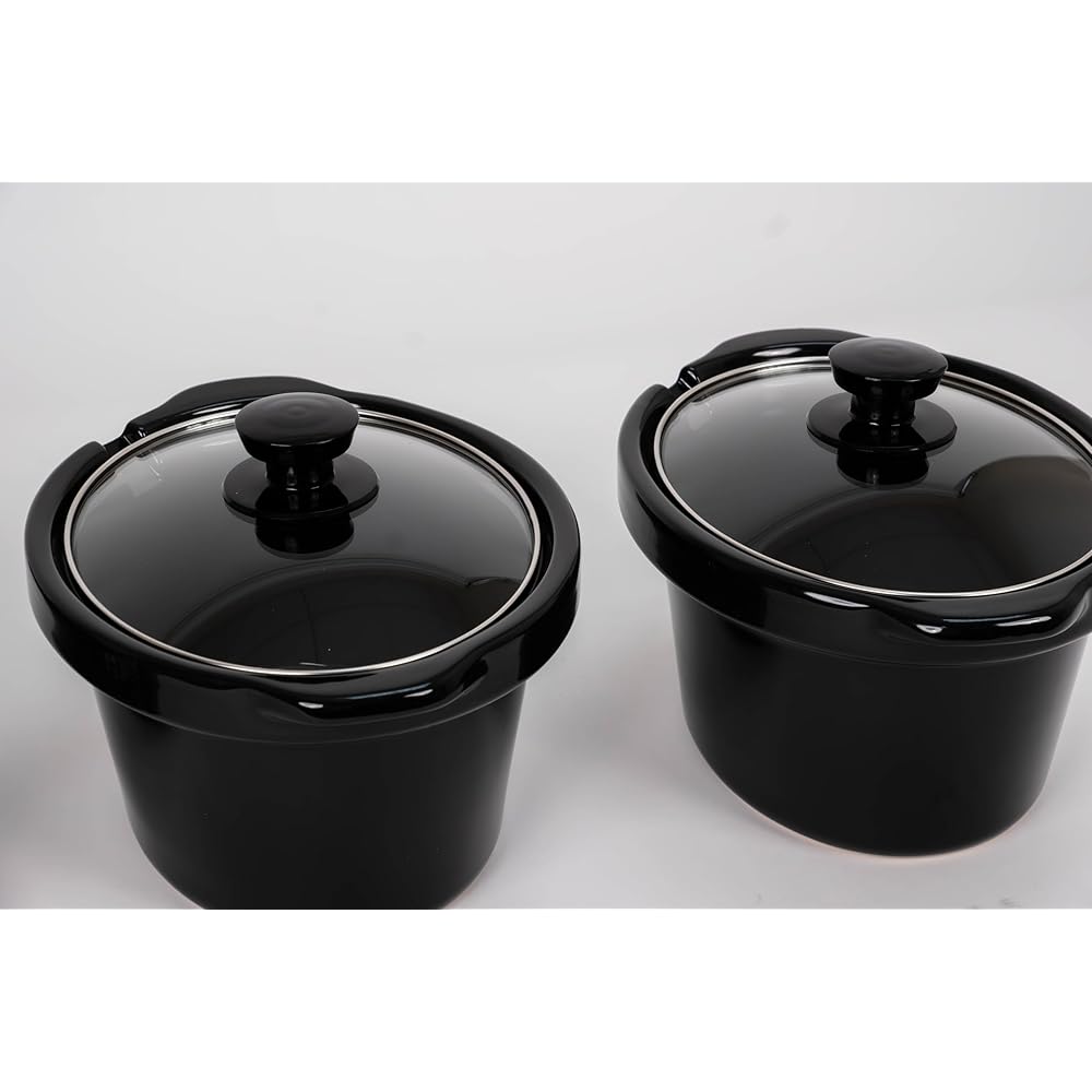 CULINARY CHEF SC3105-SS, Slow Cooker, Buffet Server 3 Pot, Food Warmer Stainless