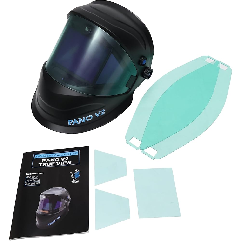 Blue Demon BDWH-TRUEVIEW-PANOV2 Welding Hood, Black