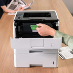 Brother HL-L5210DWT Business Monochrome Laser Printer with Dual Trays, Wireless and Gigabit Ethernet Networking, Duplex Printing, Large Paper Capacity, and Mobile Printing, White