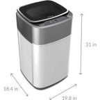 Farberware Professional FCW10BSCWHA 1.0 Cu. Ft. Portable Clothes Washer with 7-lb Load Capacity, Silver &amp; Chrome