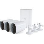 Arlo Pro 5S XL Spotlight Security Camera 2K HDR | Indoor/Outdoor | Band Wi-Fi Connects to Strongest Network | Longer Battery Life, 12X Zoom, Color Night Vision, 2-Way Audio White, 3 Pack