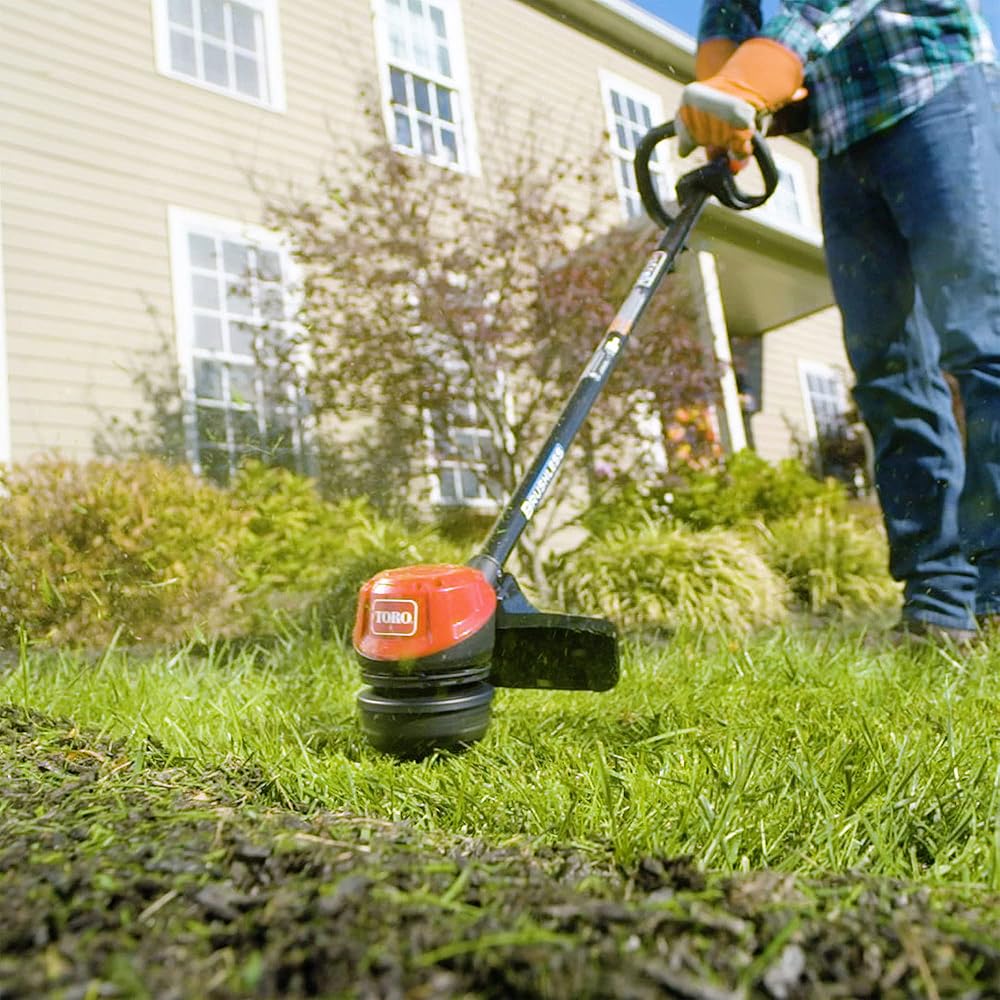 Toro Flex Force Power System 60 Volt Max Lithium Ion Brushless Cordless with Electric String Trimmer and Brushless Motor for String Trimmers, Black