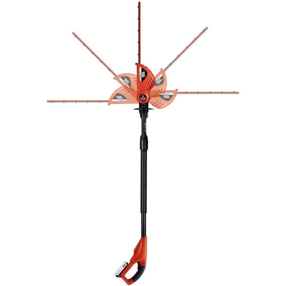 BLACK+DECKER 20V MAX Cordless Pole Hedge Trimmer, 18-Inch (LPHT120)