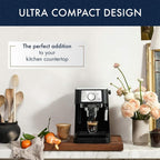 De'Longhi Stilosa Manual Espresso Machine, Compact Coffee Maker, 15 Bar Pump Pressure, Manual Milk Frother Steam Wand for Authentic Single &amp; Double Espresso, Lattes &amp; Cappuccinos, Tamper Included
