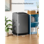 COMFEE’ 1.6 Cu.ft Portable Washing Machine, 11lbs Capacity Fully Automatic Compact Washer with Wheels, 6 Wash Programs Laundry Drain Pump, Ideal for Apartments, RV, Camping, Magnetic Gray
