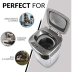 Farberware Professional FCW10BSCWHA 1.0 Cu. Ft. Portable Clothes Washer with 7-lb Load Capacity, Silver &amp; Chrome