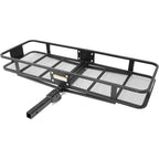 MaxxHaul 70103 500 lb. Capacity Steel Hitch Mount Folding Cargo Carrier Mesh Basket Fits 2 inch Hitch Receiver 60 x 21 x 6.5 in For Car SUV Pickup Truck Van Camping Traveling