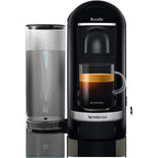 Nespresso Vertuo Plus Deluxe Coffee and Espresso Maker by Breville, Piano Black with Aeroccino Milk Frother