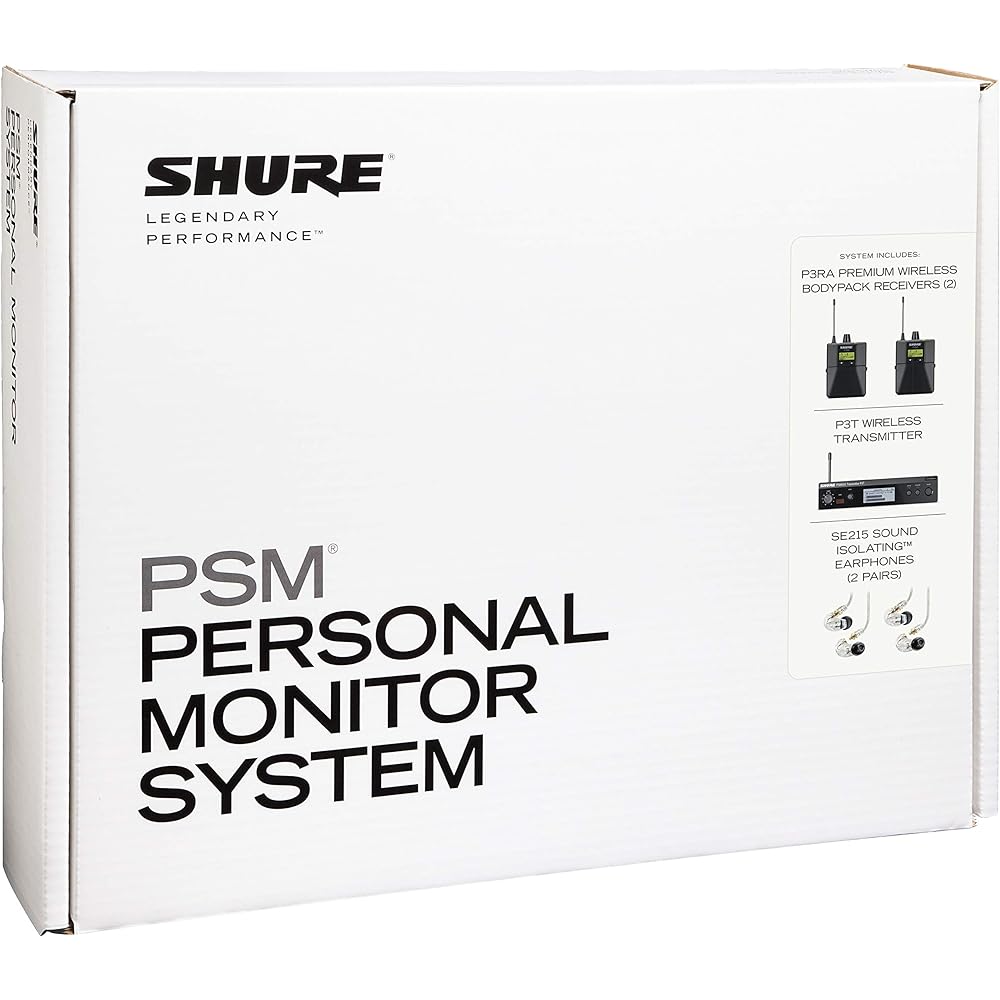 Shure PSM300 Twin Pack Pro Wireless in Ear Monitor System G20 Band