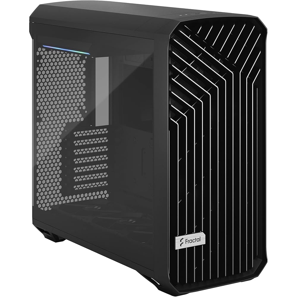 Fractal Design Torrent Black E-ATX Tempered Glass Window High-Airflow Mid Tower Computer Case
