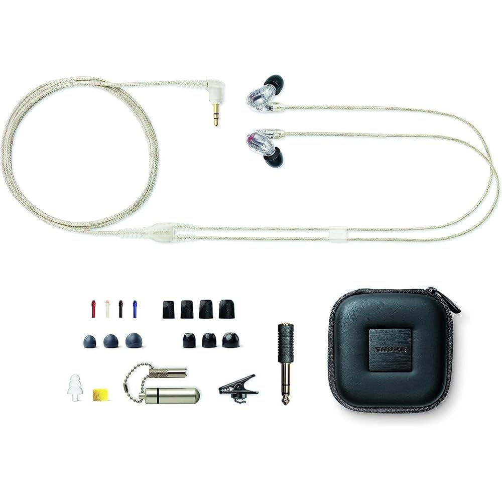 Shure SE846 Gen 2 Sound-Isolating Earphones with 64" Detachable Cable Clear